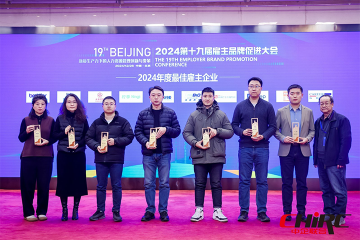 知名人力资源服务供应商公司凯发k8旗舰国际业务总经理代表凯发k8旗舰国际上台领奖